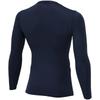 Football Wear Inner Warm and Easy To Move Dress Size P2MAA550 Fleece-Lined Shirt, In, Navy, XL,