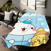 Cartoon cute M-MolangS Blanket For Sofa Office Bed Plane Travel Sleep Read Relax Camping Soft And Warm