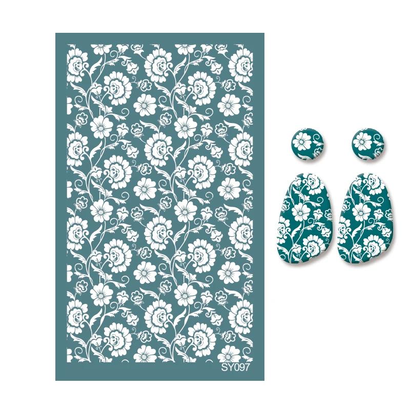 Polymer Clay Tools Silk Screen Stencils Plant Flower Leaf Printing Clay Mesh Stencil Jewelry Earrings Making Decoration Template