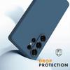 Coque pour Samsung Galaxy S26 Ultra, Protection Silicone Anti-Rayure avec Cordon Bleu Marine