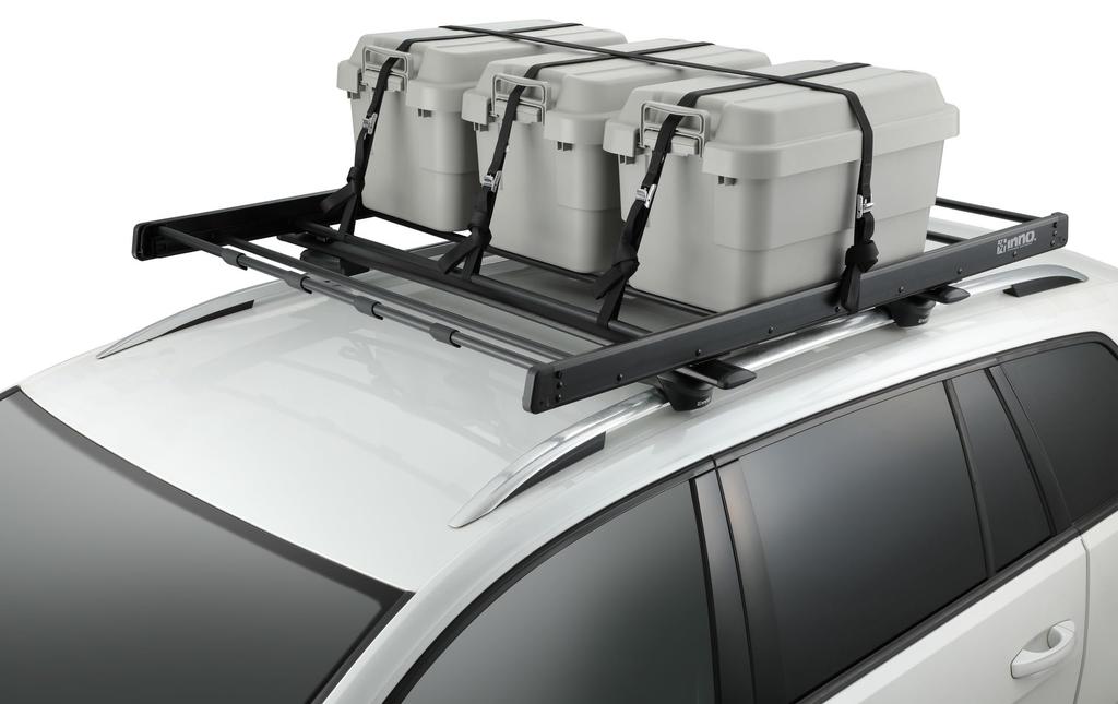 Carmate INNO Light Rack 115 Car Roof 115cm X for Square Aero Base Wind Noise Matte INT513BK Rack, Lightweight, 145cm, Minivans, Vans, Alphard, Serena,