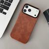 Retro Crazy Horse Leather Grain Magnetic Drop-proof Protective Case for iPhone 17 Pro Max.