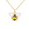 Necklace - Bee Butterfly Necklace - Accessory with Oil Droplets - Small-scale High-end Style - Collar Chain
