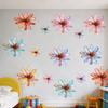 Flower Wall Decals Hand-painted Spring Wildflower Wall Stickers Peel And Stick Floral Wall Art Decor for Girls Bedroom Nursery Classroom Living Room
