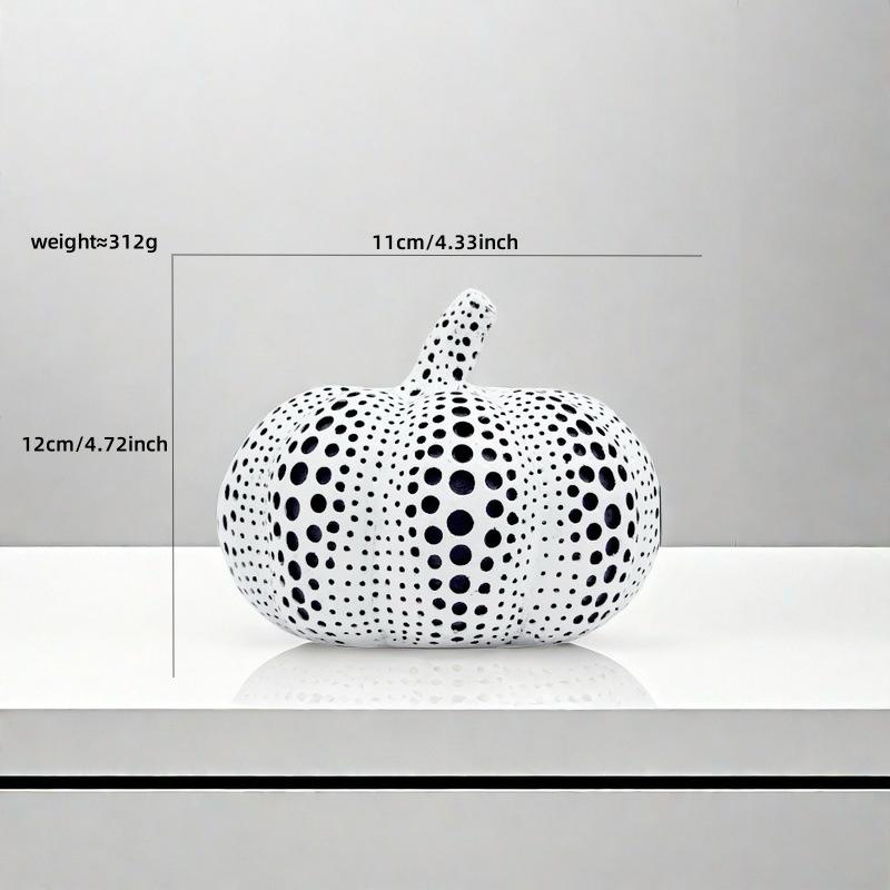 

Colorful Polka Dot Pumpkin Sculpture Multiple Styles Pumpkin Handicraft Desktop Resin Ornaments Modern Home Decor Accessories