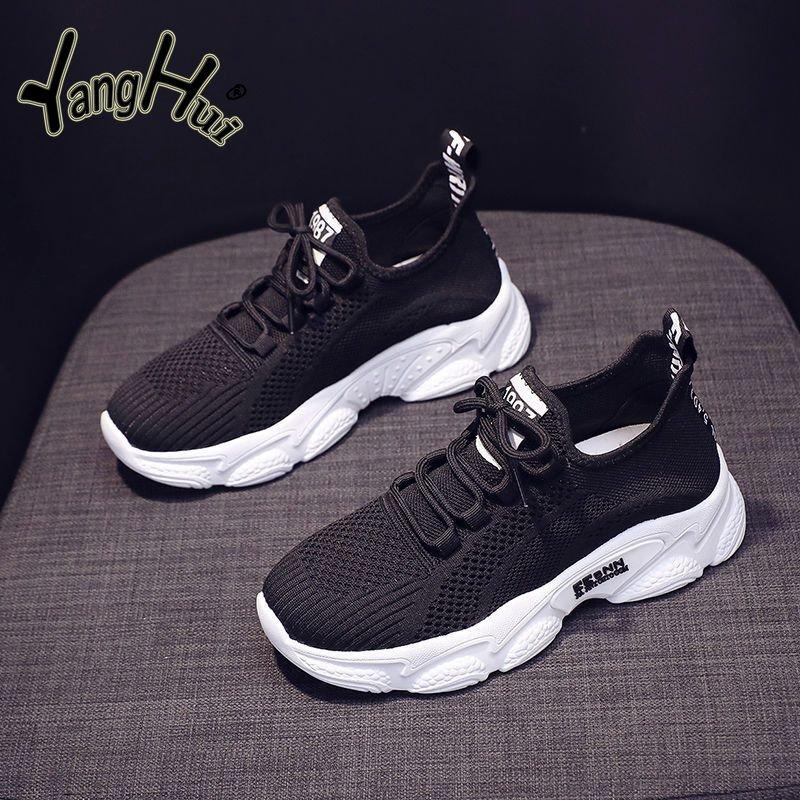 Lightweight Sports Shoes 2024 Summer New Women's Shoes Thin Anti-slip Mesh Breathable Running Small White Platform Sneakers