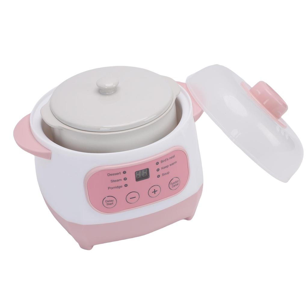 Pentola elettrica per stufati da 1L 200W Smart in ceramica per zuppe e porridge Slow Cooker per cottura multifunzione