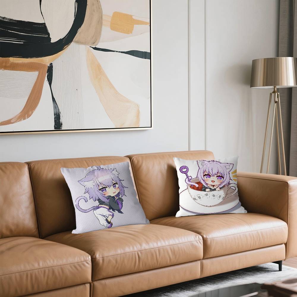 Nekomata Okayu Pillowcases Home Bedding Decorative Pillow Cover Wedding Super Soft Pillow Case