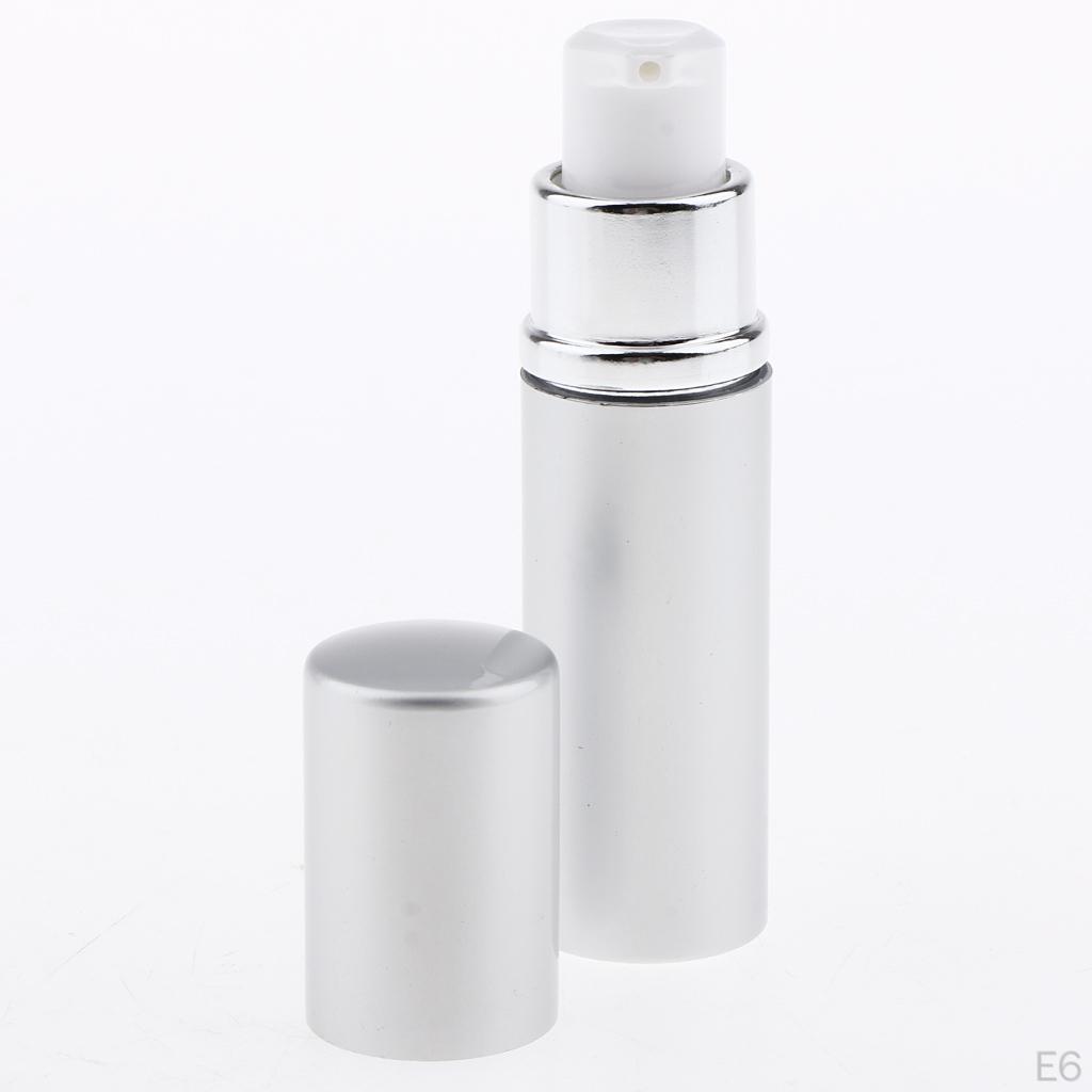 0ml Empty Mini Glass Bottle with Pump Small Container Refillable for Cosmetics, Mixes, Samples