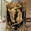 Gleaming White Tiger Majesty Theme blanket Lightweight Warm Flannel Blanket Decorative Throw Blanket for Home Decoration