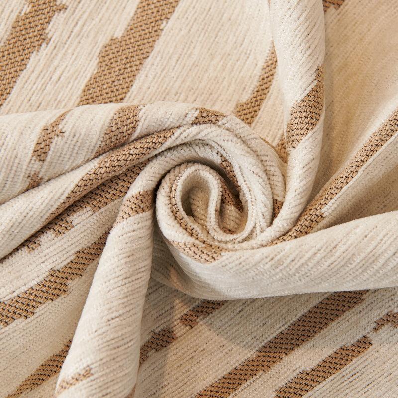 Light Luxury Striped Black and White Full Cover Sofa Cover Cloth for All Seasons Chenille Sofa Towel Sofa Cover Sofa Blanket