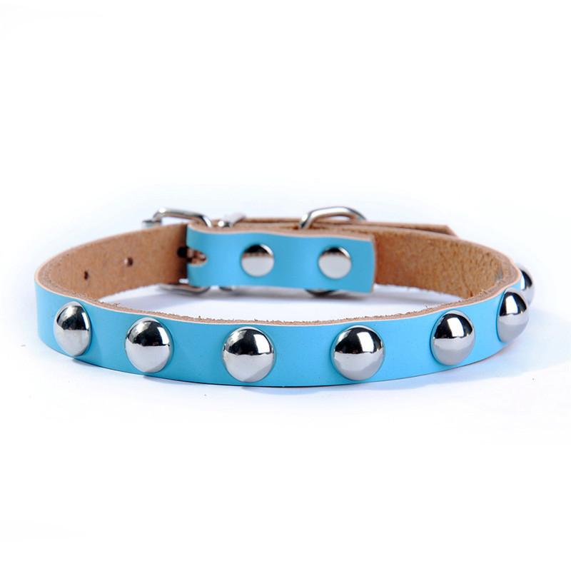 Pet Dog Collar Leather Punk Rivet Puppy Dog Cat Collar for Small Dog Necklace Pets Product Collar