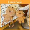Plush Bear Itabag Backpack For Women With Zipper Closure And Inner Pocket For Daily Use