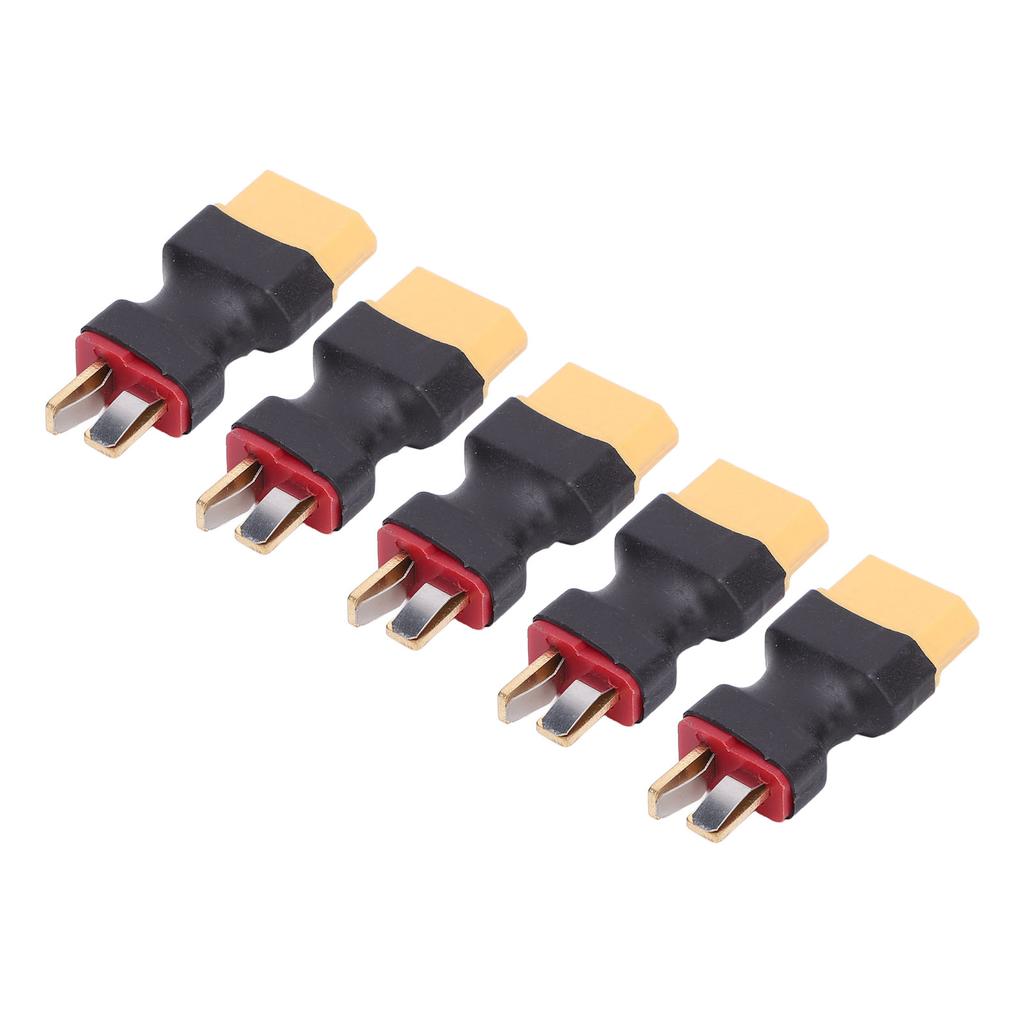 5PCS XT60 To T Plug Connector Battery To Charger ESC Male Port Conversion Adapter for RC Car