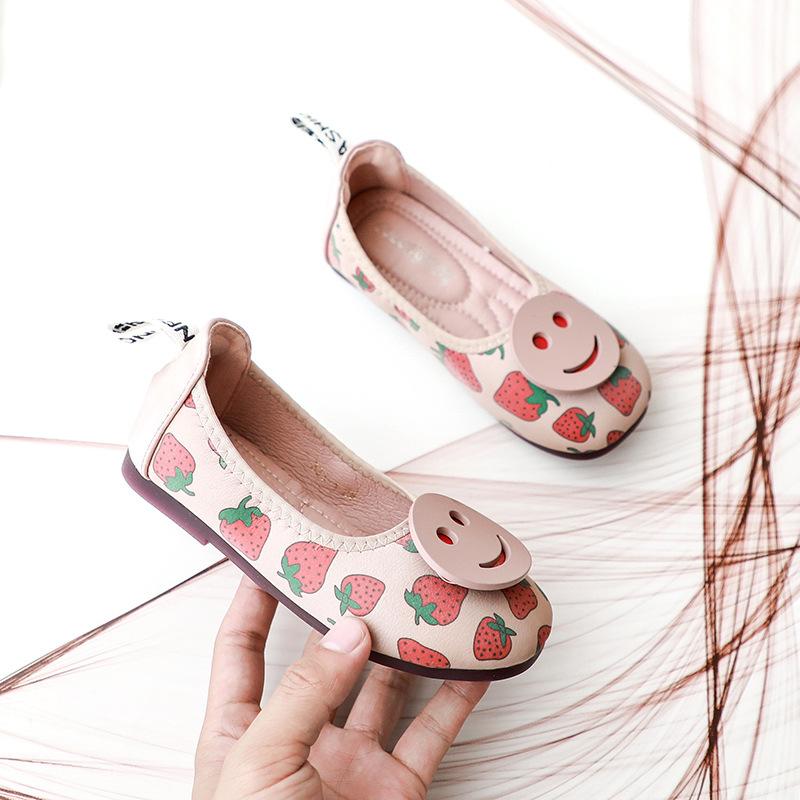 

Newest Spring Autumn Flats Children Leather Shoes Girls Princess Fashion Dance Shoes Baby Kids Loafer A 25