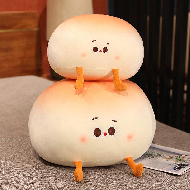 Super Soft Small Steamed Bun Living Room Sofa Pillow for Girls Futon Cute Plush Pillow Tatami Backrest Cushion