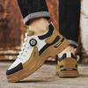 Fashion Autumn Men's Low-top Rotating Buckle Works Shoes Platform Casual Sneakers Fashion Brand Elastic Running Sports Shoes Zapatillas
