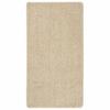 Shaggy Rug Cream 80x150 cm Non Slip