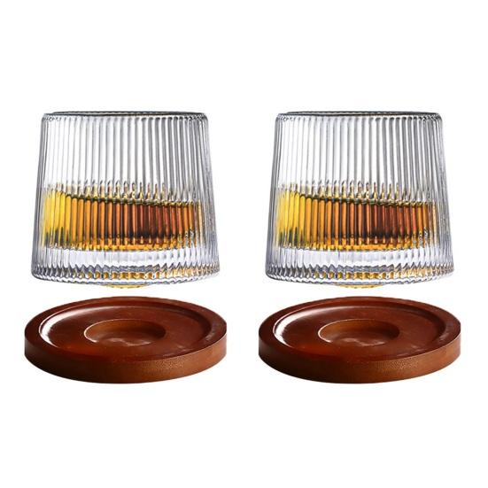 Стекло в рубчик Безопасные стаканы для питья Чистые Контейнеры для вина и десертов Посуда Стакан для питья Посуда для стола 2pcs E