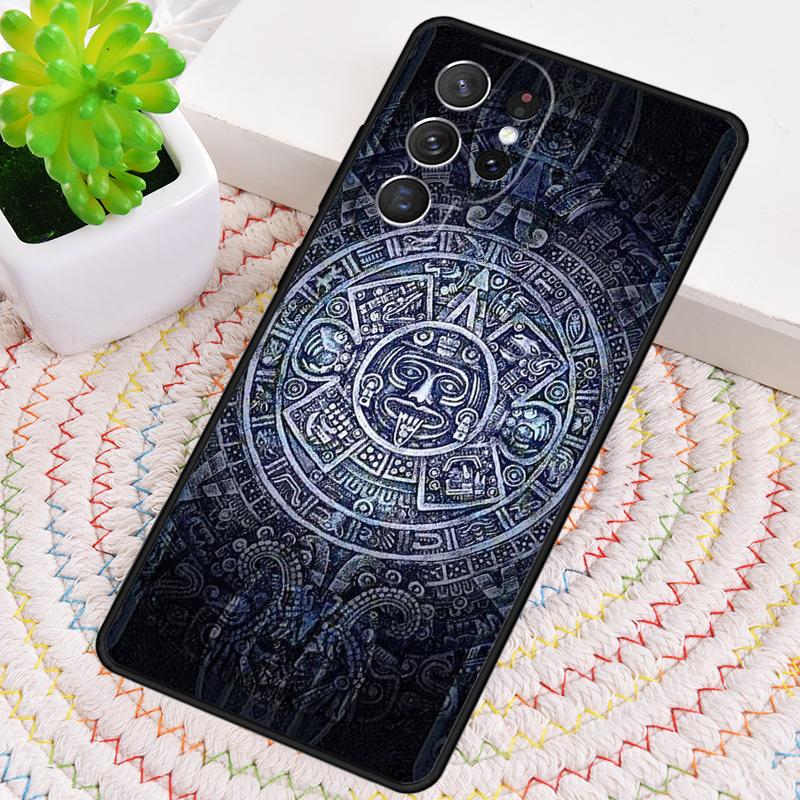 Aztec Calendar Mayan Native Phone Case for Samsung Galaxy note 10 pro S26 Ultra S23 S24 FE S25 S21 S22 PLUS shockproof Cove