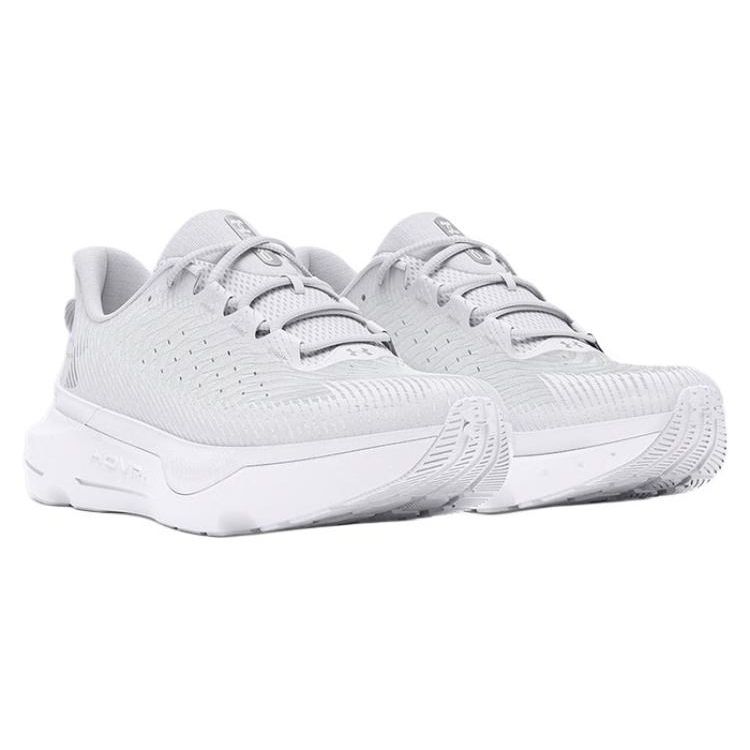 Under Armour Women's HOVR Infinite Pro White Distant Gray Running Sneakers 3027200-100