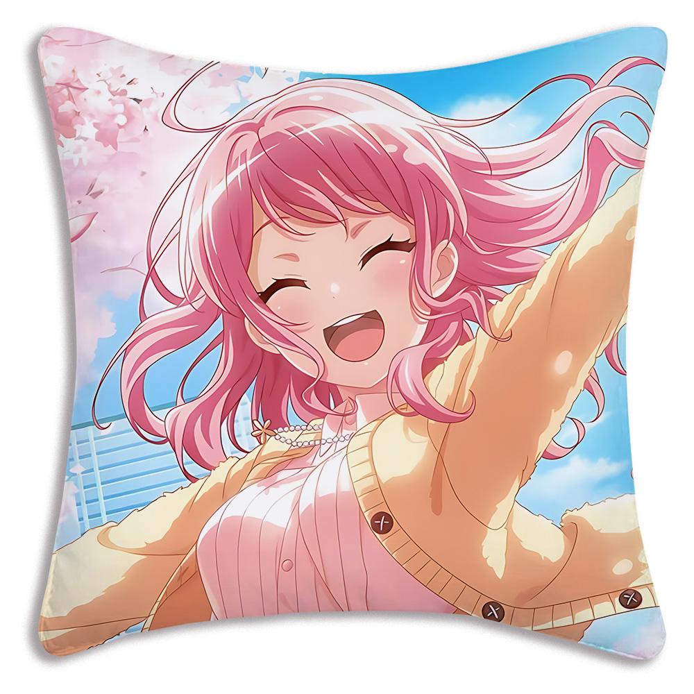 Pillow B-BangS Anime D-DreamS Covers Cartoon Sofa Decorative Home Double-sided Printing Short Plush Cute Cushion Cover