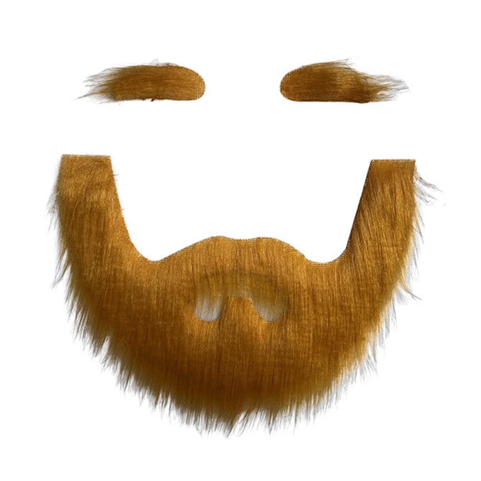 

Mustaches and Eyebrows Cosplay Costume Accessories for Men Women Halloween Christmas, Self Adhesive Moustache 1