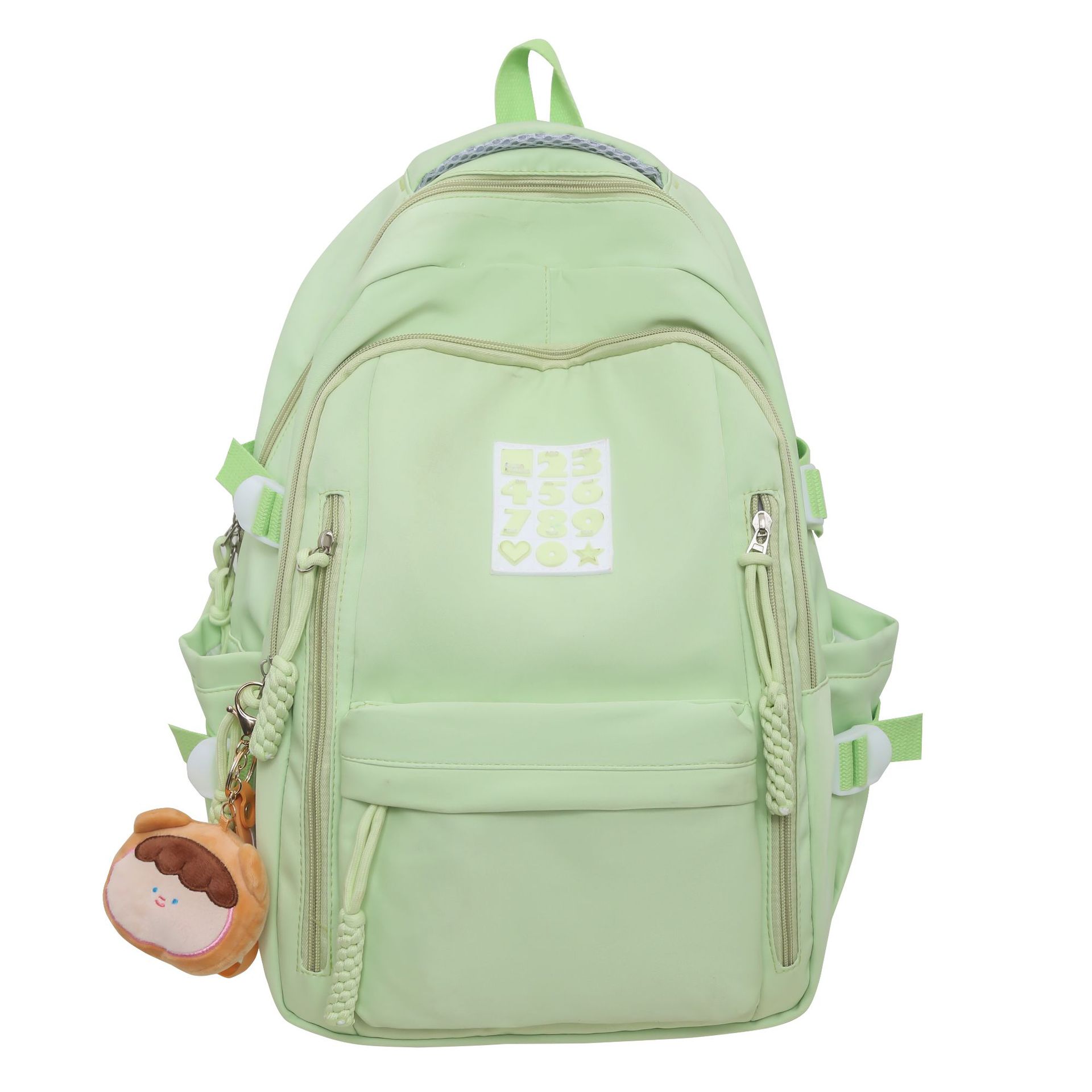 

New middle school student schoolbag large capacity multi-pocket backpack burden-reducing nylon outdoor travel bag high school student schoolbag single pack