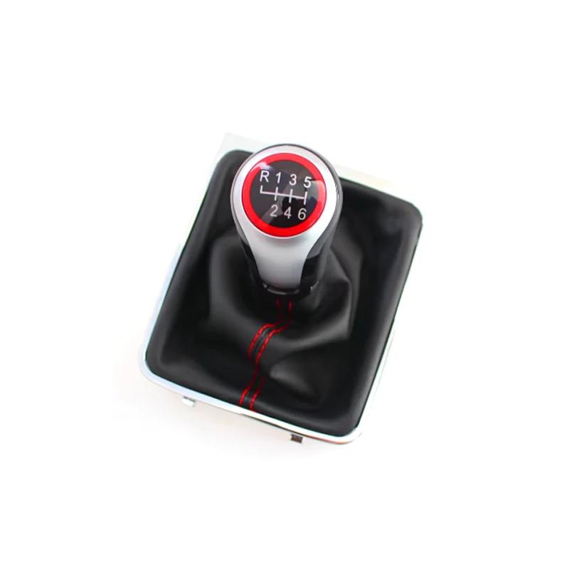 5/6 Speed Manual Modified Integrated Gear Shift Knob &Dust Boot for VW Passat B6 2005-2011 -Transmission Lever Durable Accessory