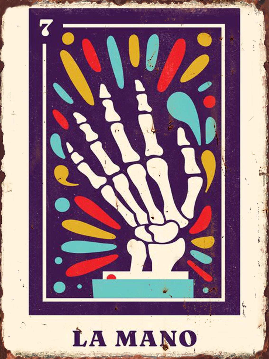 

Мексиканская лотерея EL GALLO MEXICAN LOTTERY Постер Металлическая табличка Домашний декор Эстетика Настенная декоративная табличка Украшение Картины 20x30cm