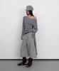 Saendeulig Stripe Strap T-Shirt_Melange Gray