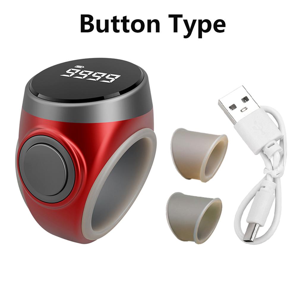 S9 Ring Type Counter Intelligent Battery Display Counter Type-C Waterproof Touch/Button Type Electronic Digital Zikr Counter