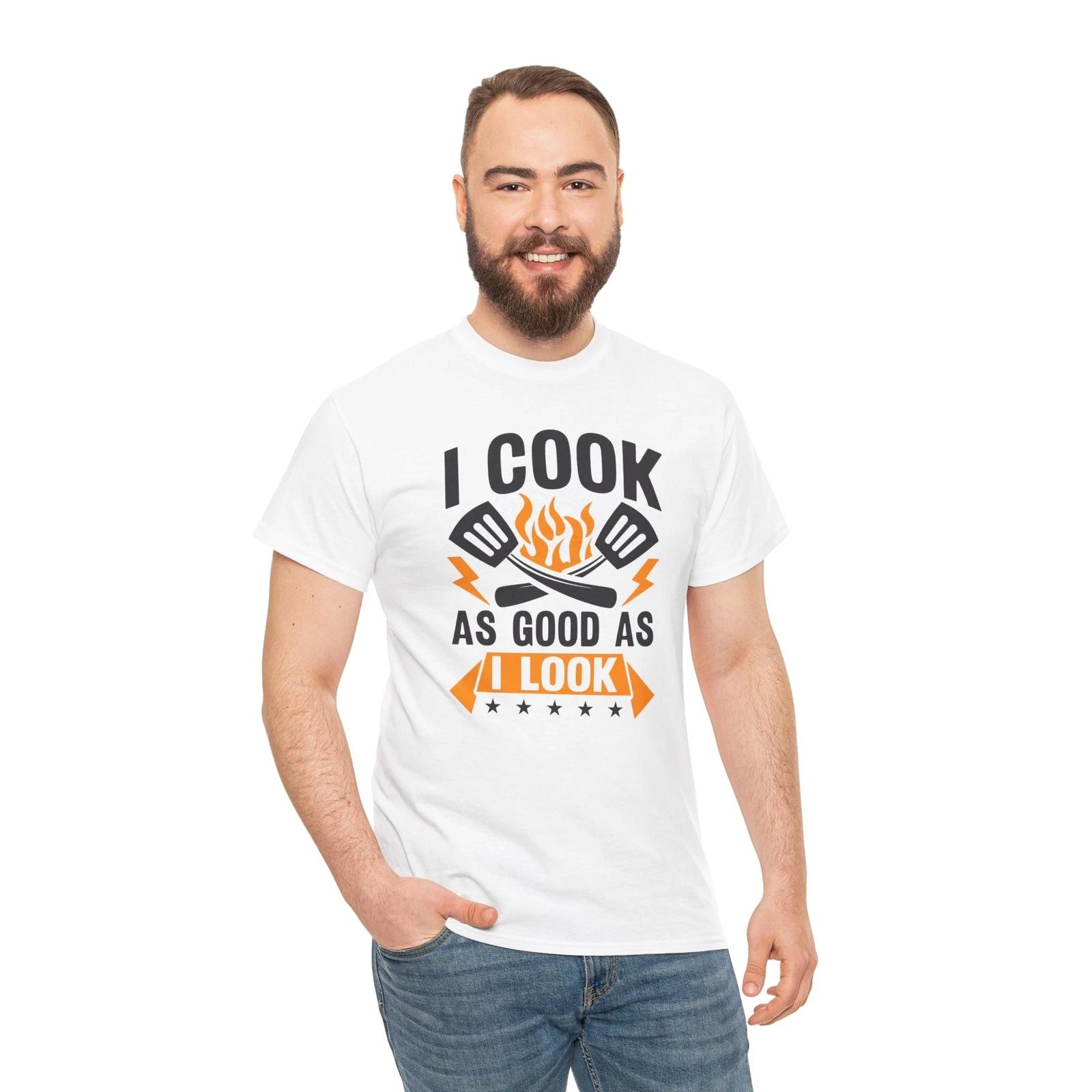 I Cook As Good As Kitchen Shirt – Will Cook for Food Culinary Chef Graphic Tee 2XL