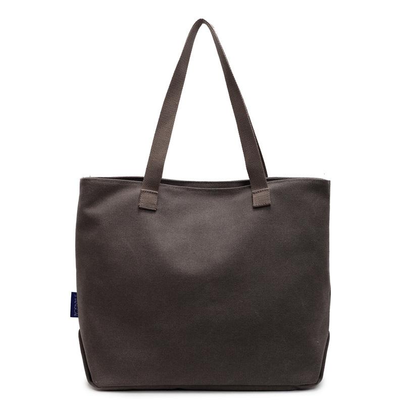 Hand Bill Schulter Große Tasche Canvas Tasche Damen Tasche Große Kapazität Mode Tasche Künstlerische Einfache Einkaufstasche