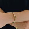 Gaman Goldene Uhr Tempus Armreif Armband