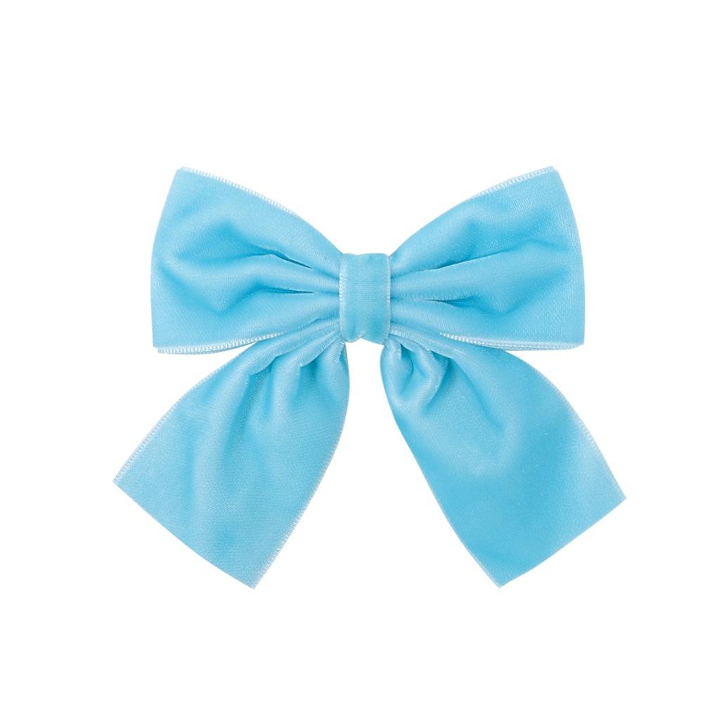 Children'S Hair Accessories Velvet Handmade Bow Hairpin Baby Cute Princess One-Word Clip Headdress 2602