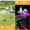 Solar Firework Garden Lights Waterproof Solar Jellyfish Lamp Outdoor Decorative Stake Light Patio Walkway Decor Landscape Lamp