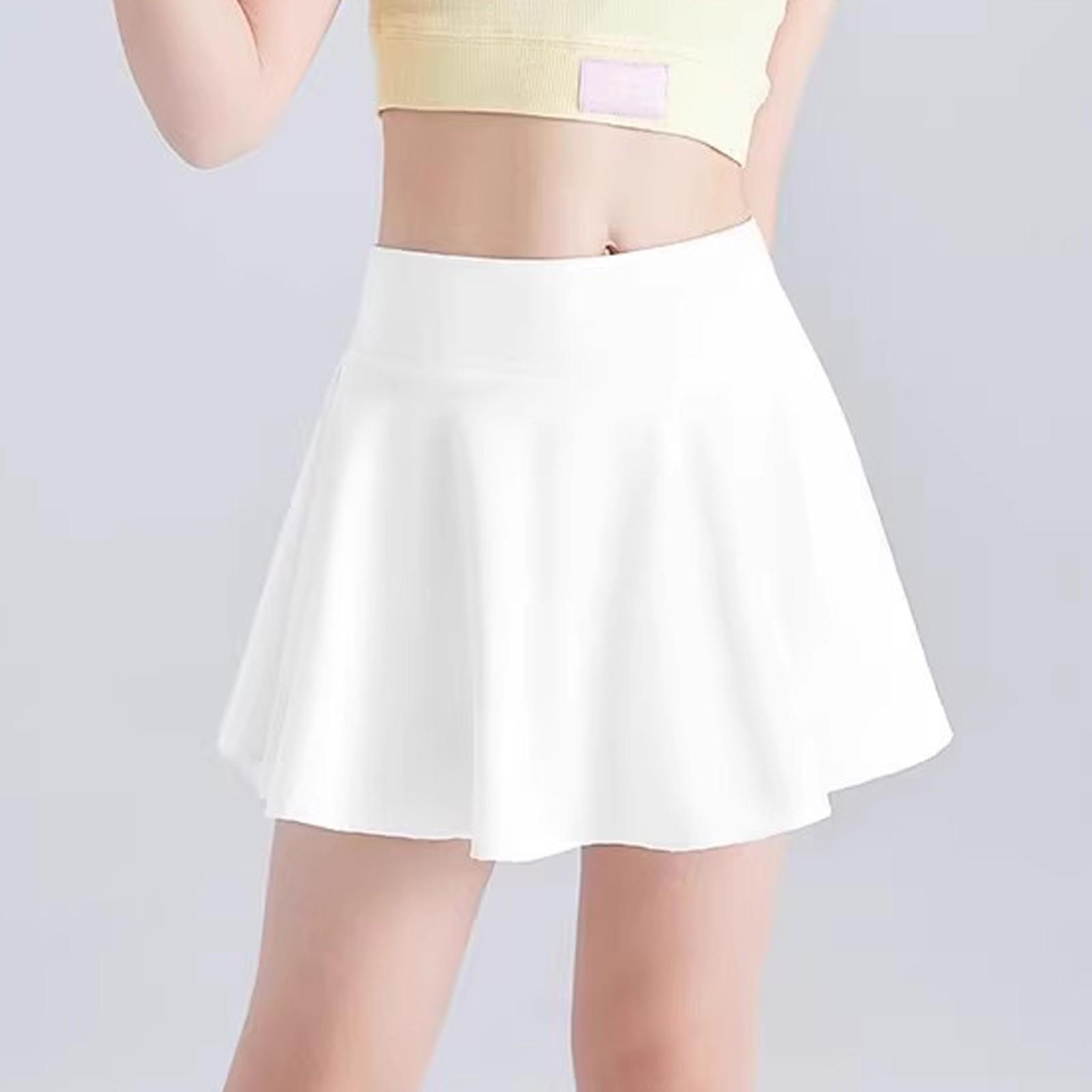 

Girls Half Body Skirt, Spring/Summer Lightweight Quick Drying Skirt Skirt 160 белый