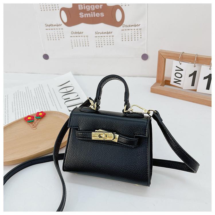 Handheld Small Girls Coin Purse Striped Pattern Chain Strap Accessories Daily