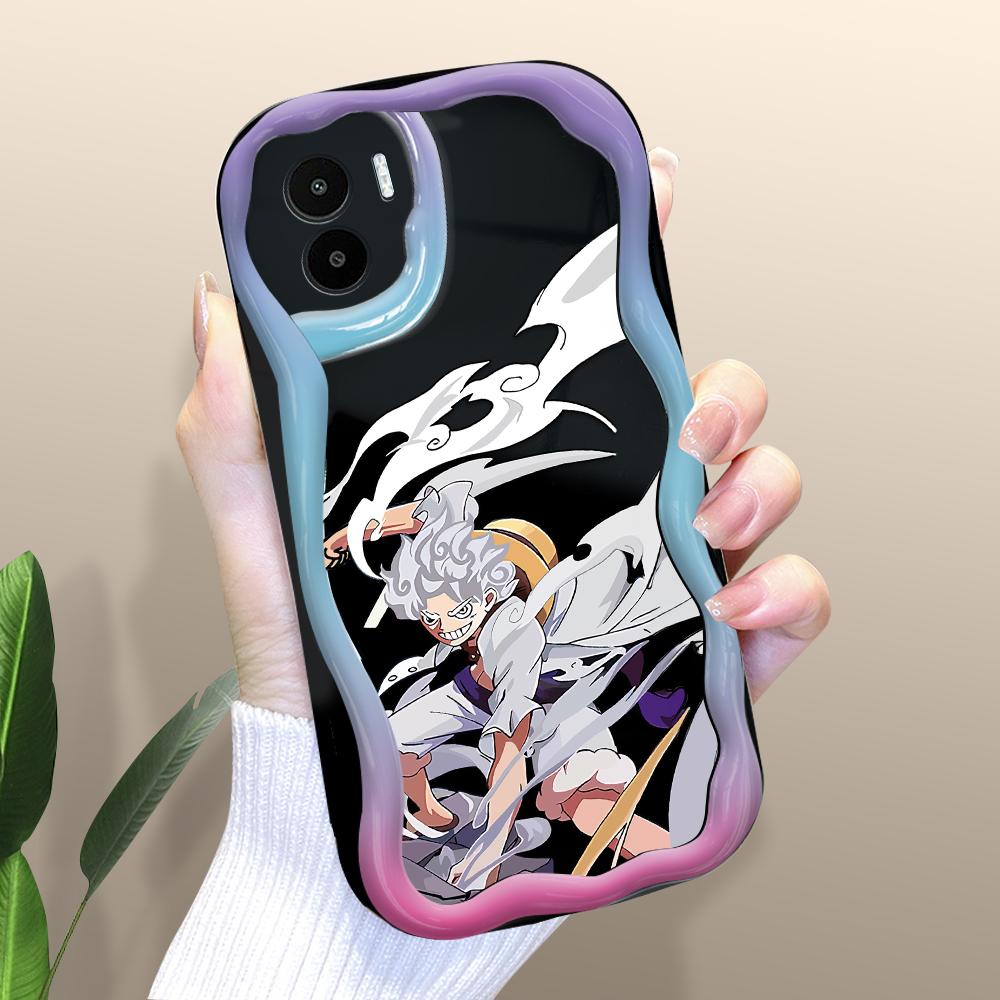 

Милый мультяшный узор, кремовая текстура, мягкий силиконовый чехол с волнистыми краями, чехол для телефона Xiaomi Redmi Xiaomi Poco C75 чёрный