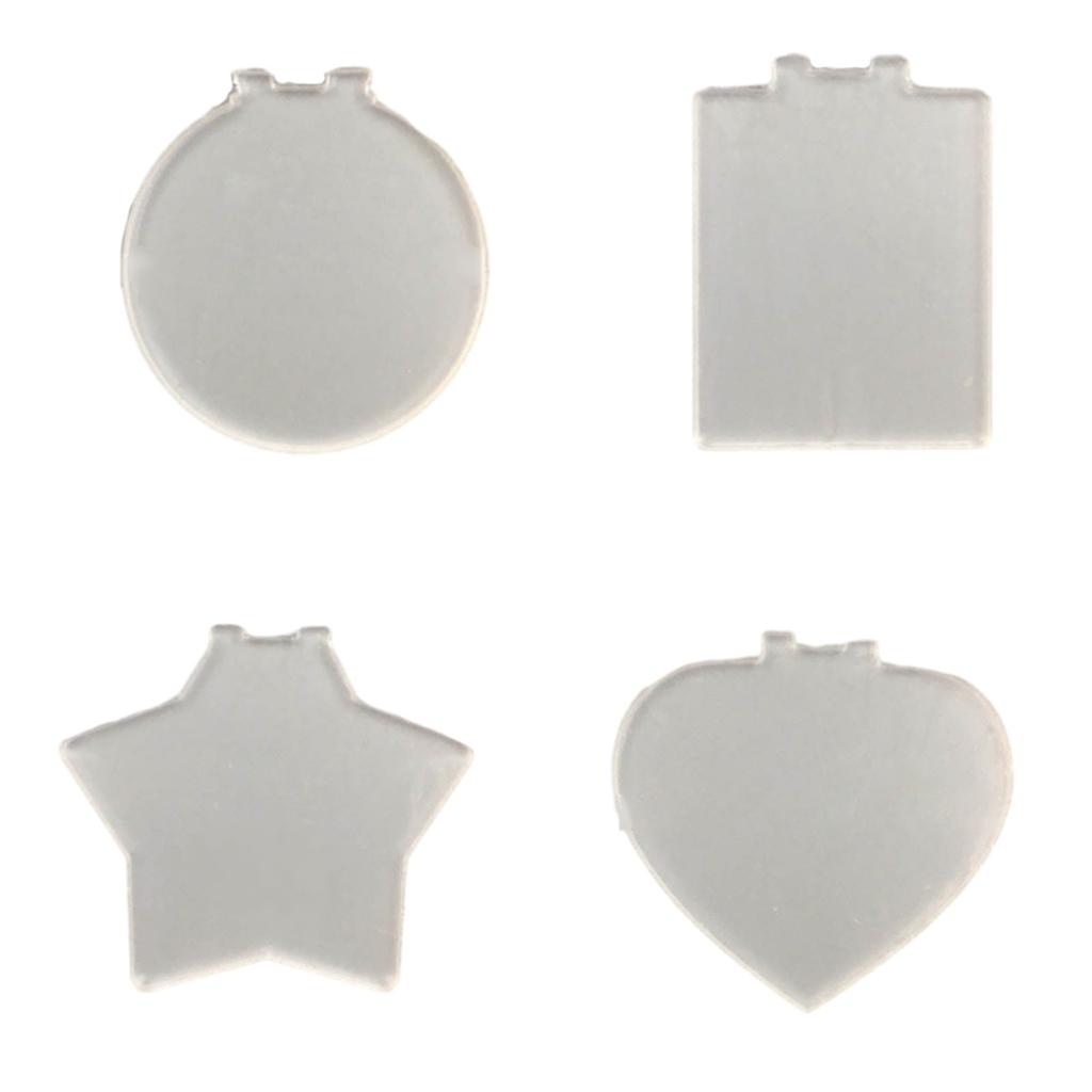 DIY lysende ornamenter anheng akryl blank hengende dekorasjoner Lys opp nøkkelring til jul Valentinsdag dekor