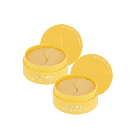 MEDIHEAL Vita Collagen Eye Ampoule Patch Brightening & Firming Hydrogel Eye Mask 60 Patches x2