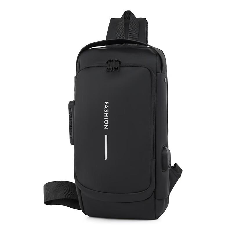 Men's Multi-function Crossbody Shoulder Bag with Password Lock