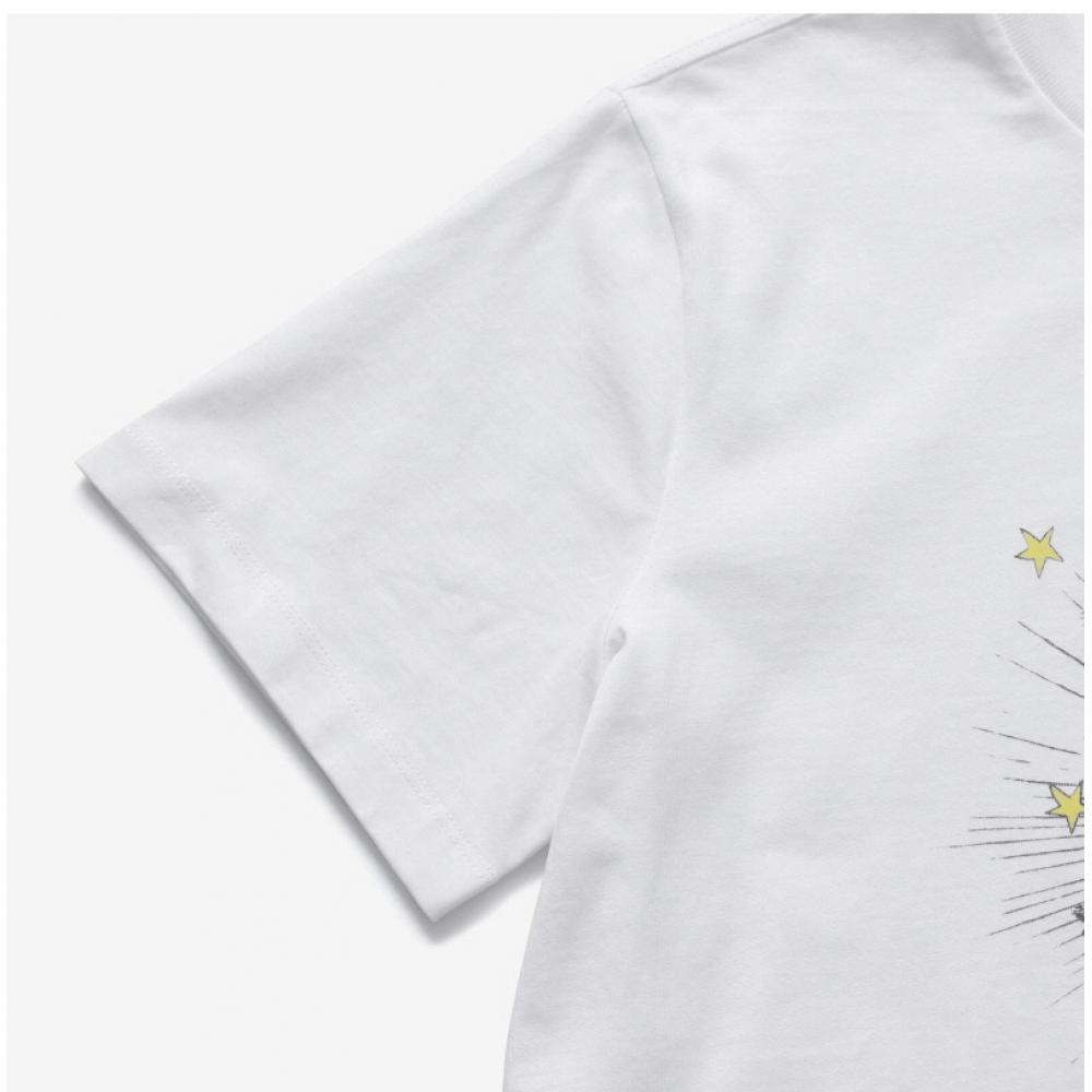 Ganni T4060 151 Cat Logo Print Women S Short Sleeve Tee