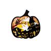 Halloween Pumpkin Wooden Ornament, American Holiday Party 3D Hollow Decoration Atmosphere Ornament