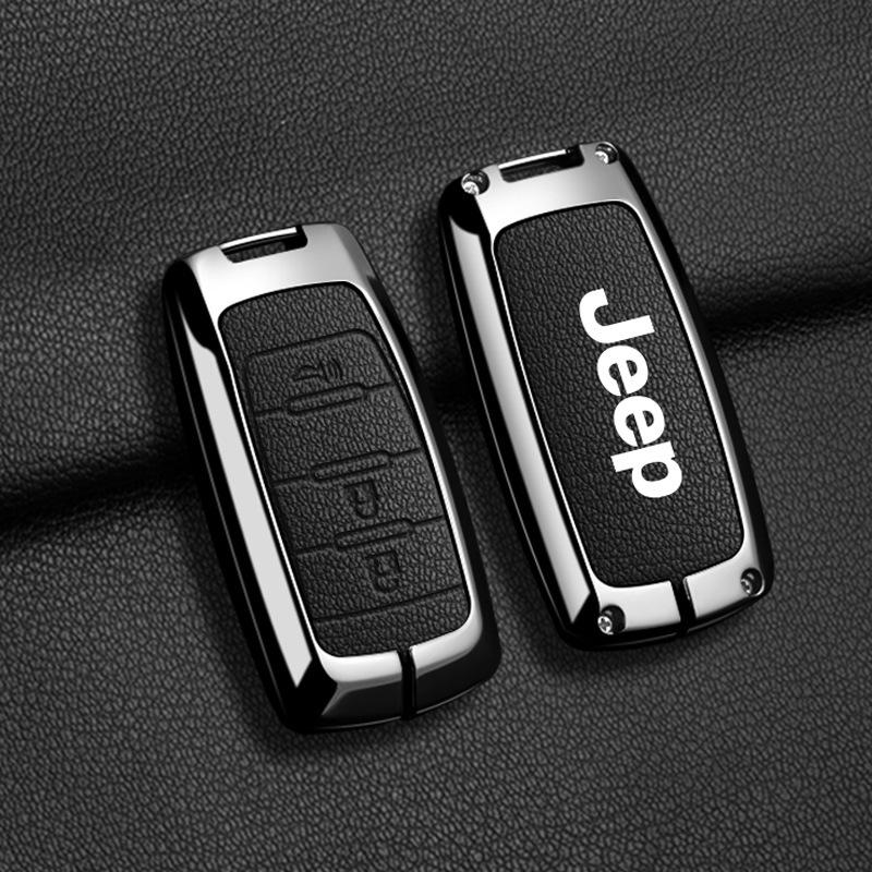 Compatible Jeep Key Case for Compass, Renegade, Cherokee, Grand Commander, Grand Cherokee