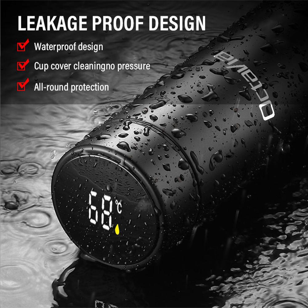 KNHX6 For Skoda Octavia Superb S VII Stainless Steel Car Styling Smart Coffee Tumbler Thermos Mug with Intelligent Temperature Display