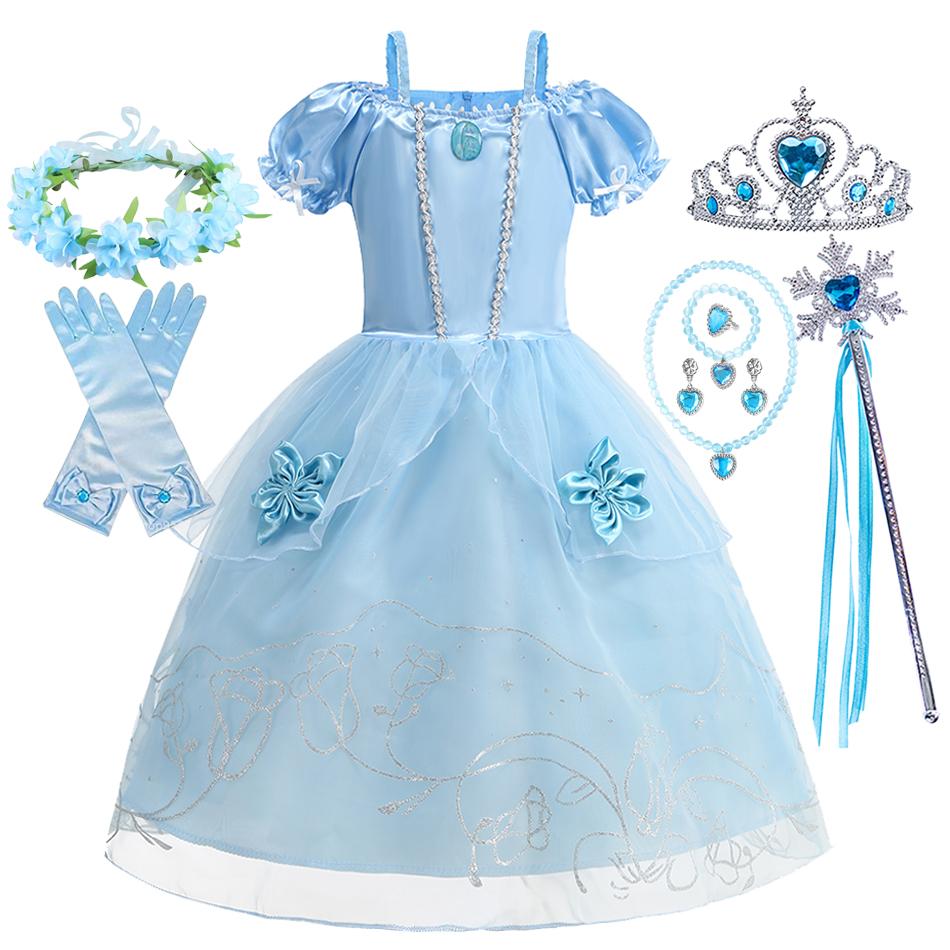 Vestito per Bambina Floreale Festa per Bambini Costume da Principessa Bambini Halloween Carnevale Vestito Vestiti per Bambini