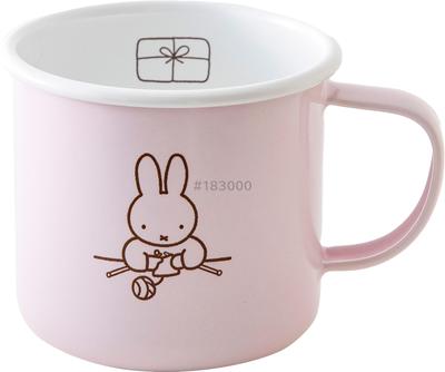 Fuji Emaljmugg Miffy Pastell 8cm Rosa Gåva Miffy Emalj