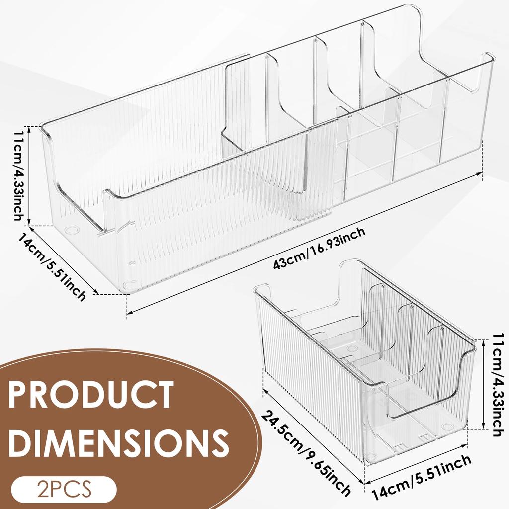 2Pcs Belt Organizer Box 4 Grids Retractable Belt Storage Rack for Closet and Drawer Tie and Belt Plastic Display Case